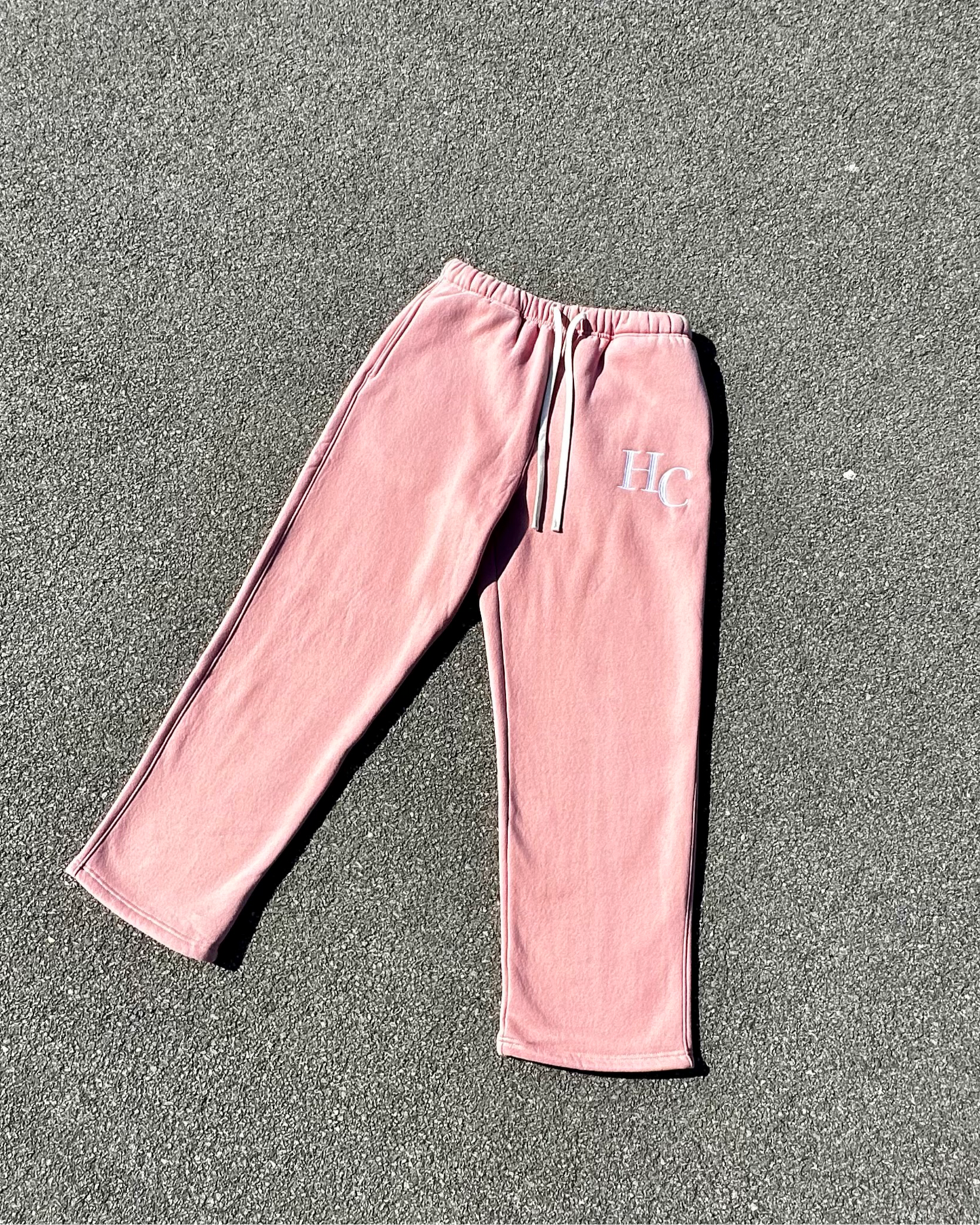 Pantalon coupe droite rose