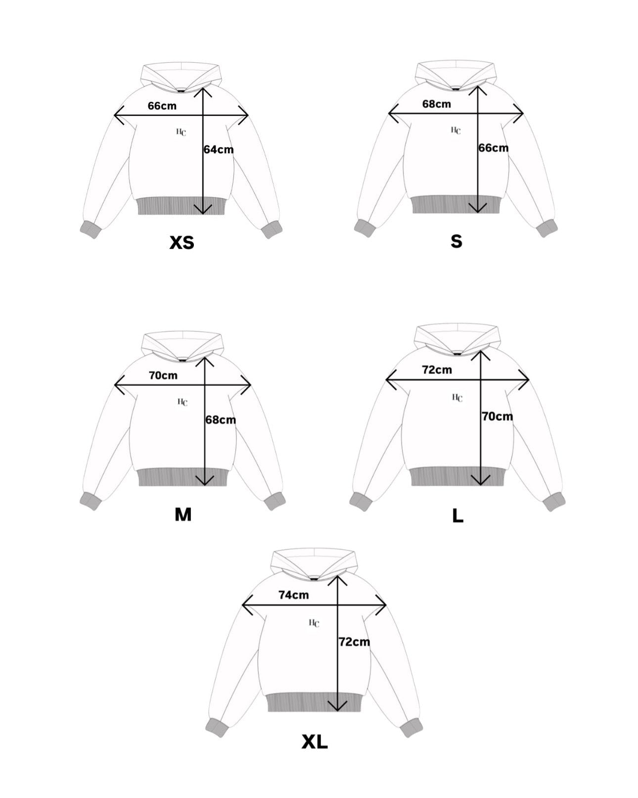 Hoodie Uniforme HC gris